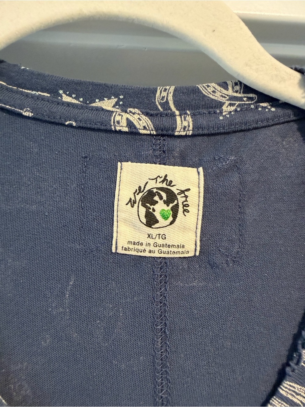 We The Free Navy Western Short Sleeve Tee - Picture 4 of 4